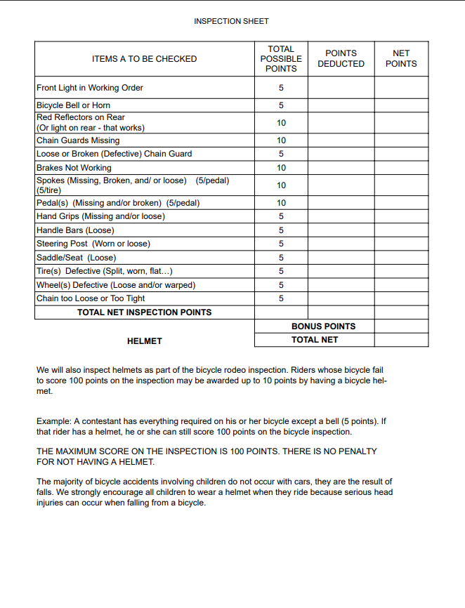 Bike Rodeo - Roan Forest Elementary PTA